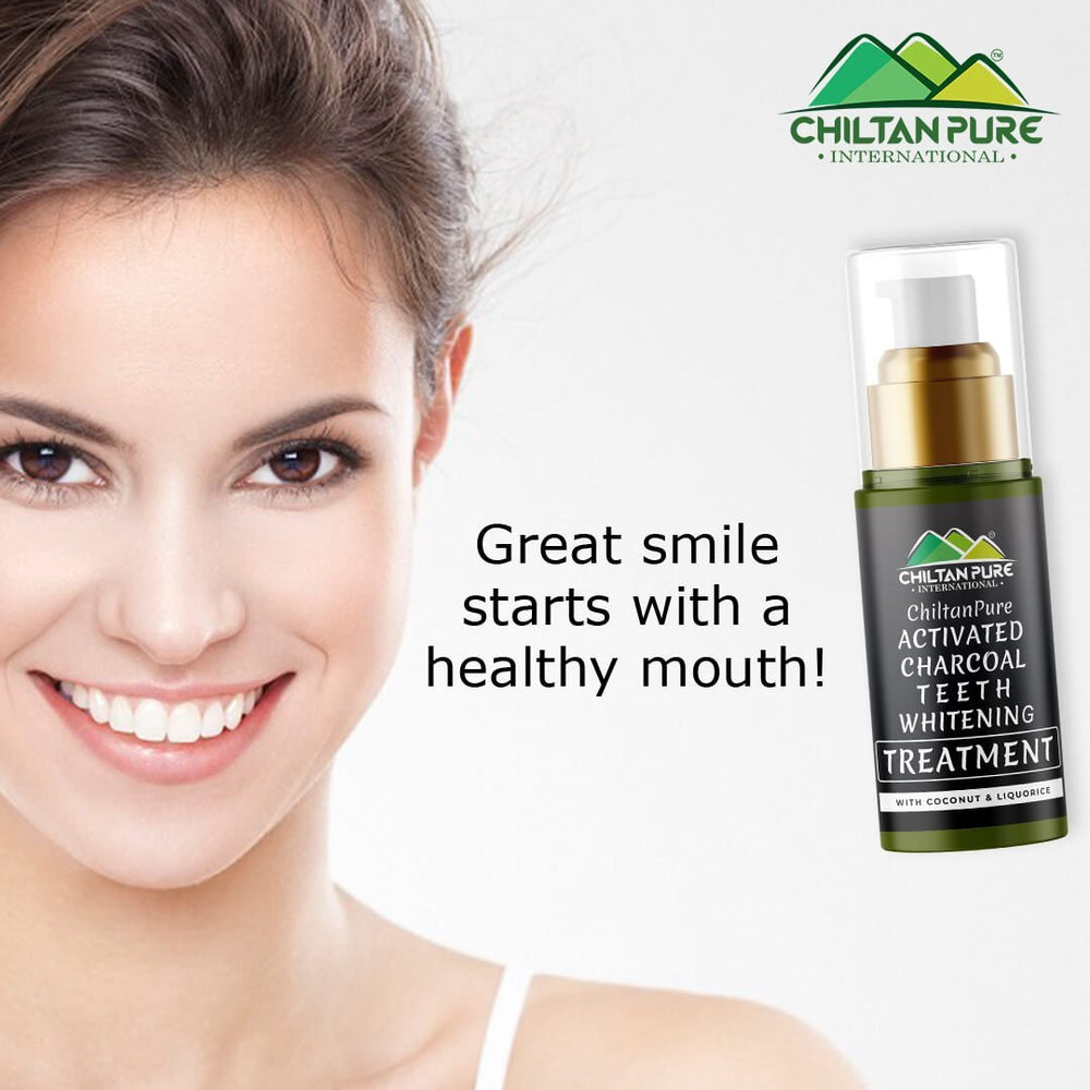 Activated Charcoal Teeth Whitening Treatment - Whitens Teeth Naturally, Kills Cavity causing Bacteria &amp; Eliminates Bad Breath - Mamasjan