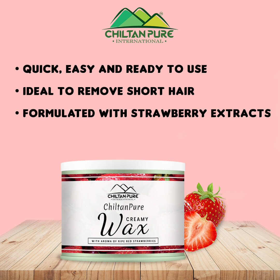 Body Hair Removal Wax – With Aroma of Ripe Red Strawberries - Mamasjan