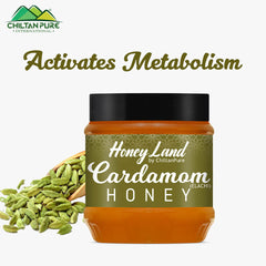 Cardamom Honey – Activates Metabolism, Reduces Stress, Naturally Soothing, Awakening & Exhilarating 450g - ChiltanPure