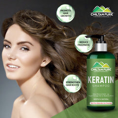 Keratin Shampoo – Promote Hair Growth, Restores Hair Protein, Makes Hair Shiny & Straight 250ml - Mamasjan