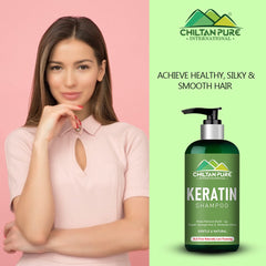 Keratin Shampoo – Promote Hair Growth, Restores Hair Protein, Makes Hair Shiny & Straight 250ml - Mamasjan