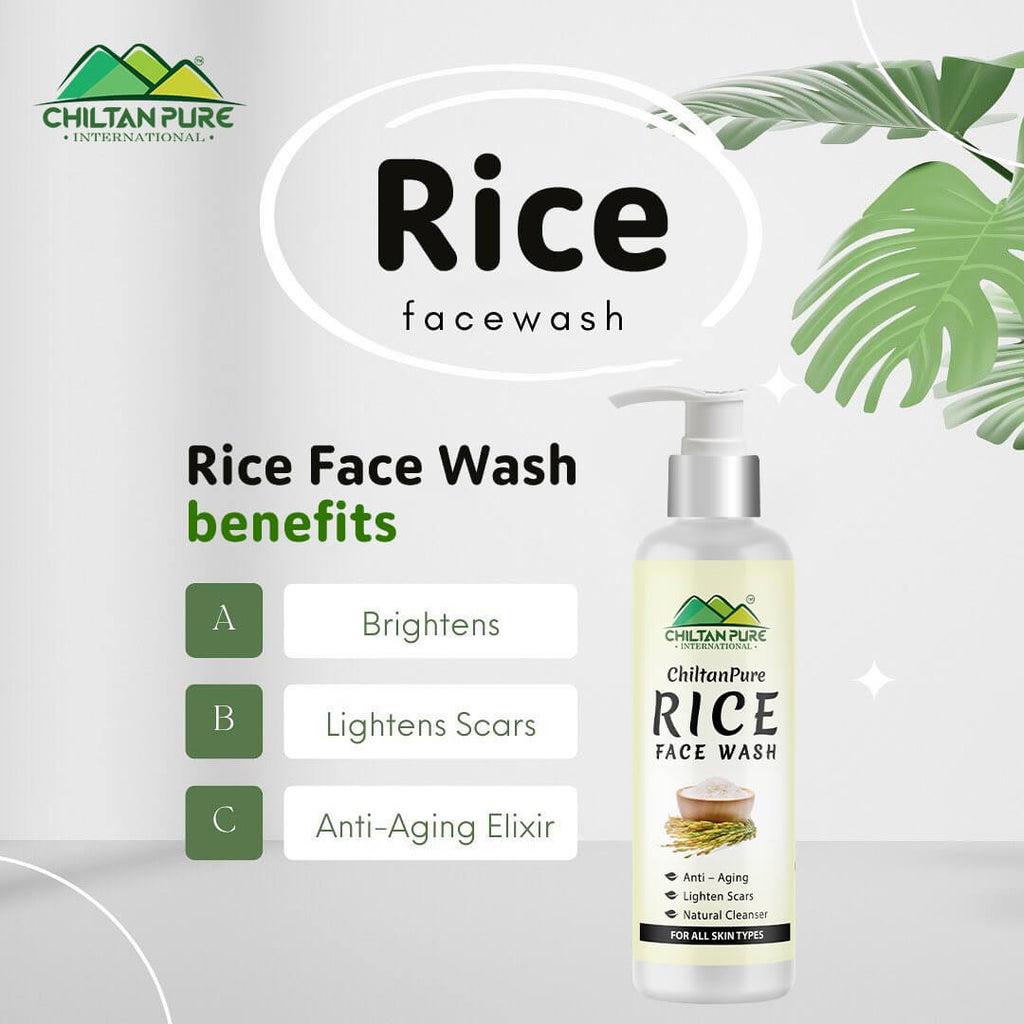 Rice Face Wash – Acts as a Natural Cleanser, Anti – Aging, Lighten Sca ...