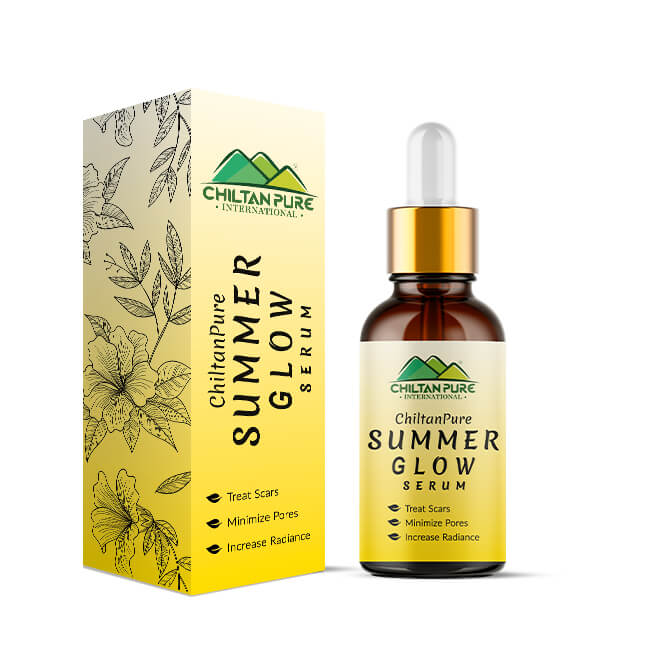 Summer Glow Serum - Brightens Skin, Minimize Pores, Fades Hyperpigmentation &amp; Even Skin Tone - ChiltanPure