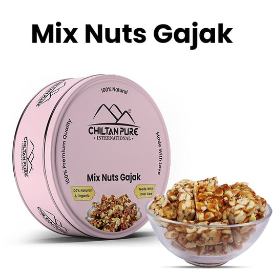 Mix Nuts Gajak - A Nutty, Nutritious Treat for Freezing Weather (100% organic and handmade delight)